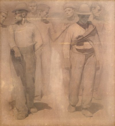 Viñeta de El Cuarto Estado de Giuseppe Pellizza da Volpedo