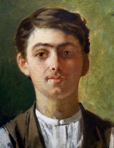 Autorretrato de joven de Giuseppe Pellizza da Volpedo