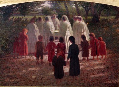 El niño muerto, 1896-1902 de Giuseppe Pellizza da Volpedo