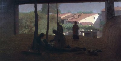 El granero de Giuseppe Pellizza da Volpedo