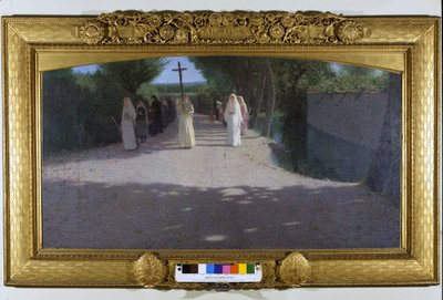 La procesión. Pintura de Giovanni Pellizza da Volpedo (1868-1907) de Giuseppe Pellizza da Volpedo