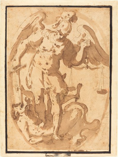 San Miguel con Lucifer de Giuseppe Porta