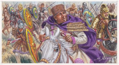 Batalla de Adrianópolis (Hadrianópolis de Oro) de Giuseppe Rava