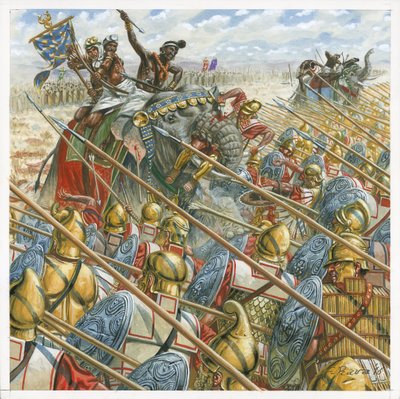 Batalla de los Hydaspes de Giuseppe Rava