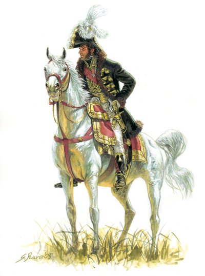 Primer imperio: "Retrato de Joachim Murat (1767-1815) en 1805" Primer imperio: Joachim Murat (1767-1815) en 1805 - Ilustración de Giuseppe Rava de Giuseppe Rava