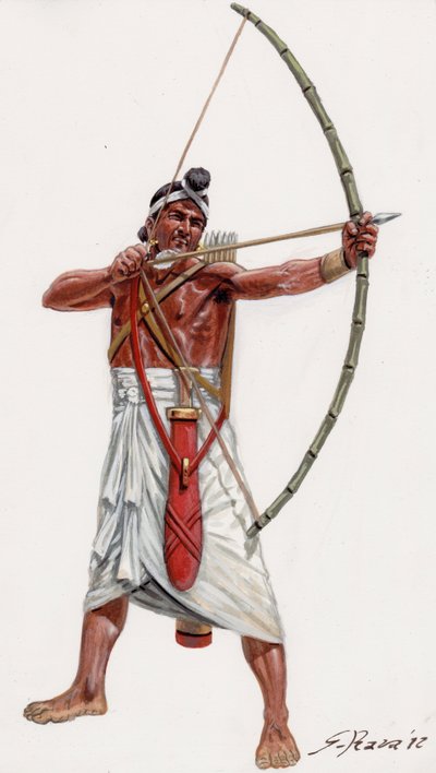 Arquero indio del ejército de Poros de Giuseppe Rava