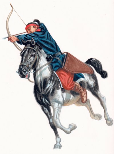 Arquero a caballo del ejército de Zhao de Giuseppe Rava