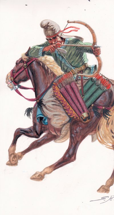 Partes Tiro con arco a caballo de Giuseppe Rava
