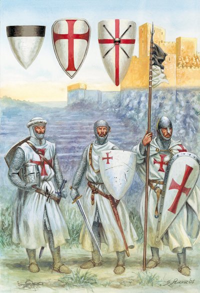 Caballeros Templarios (Ilustración) de Giuseppe Rava