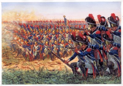 La Guardia Imperial de Napoleón I (1769-1821) en la batalla de Waterloo de Giuseppe Rava