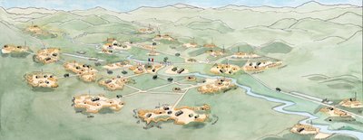 Guerra de Indochina: Plano de la batalla de Dien Bien Phu (Dien-Bien-Phu) que enfrentó al ejército francés con el de Vietnam de noviembre de 1953 a mayo de 1954 - Primera guerra de Indochina: plano de la batalla de Dien Bien Phu entre la Expedición Frances de Giuseppe Rava
