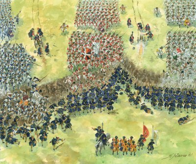 Guerra de Sucesión española: la batalla de Denain, 24 de julio de Giuseppe Rava