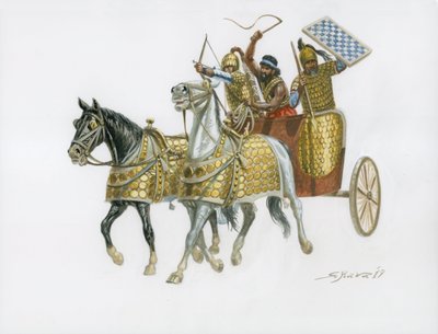 Carro de guerra cananeen siglo XV d.C. de Giuseppe Rava