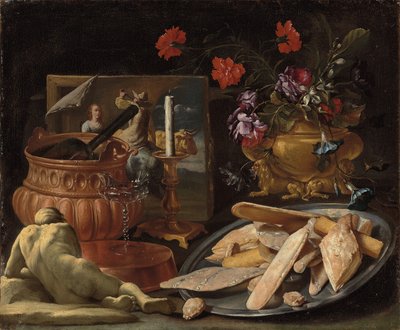 Alegoría de los cinco sentidos de Giuseppe Recco