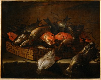 Naturaleza muerta con peces ... de Giuseppe Recco