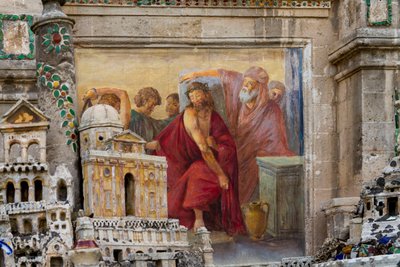 Vía Crucis, calvario compuesto por mayólicas de los siglos XVI-XIX de Giuseppe Renato Greco