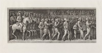 La entrada de los franceses en Milán, 15 de mayo de 1796 de Giuseppe Rosaspina, after Andrea Appiani