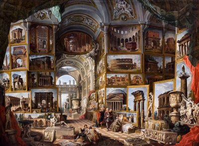 Antigua Roma, hacia 1754/57 (Óleo sobre lienzo) de Giuseppe & Salvi Nicola (1697-1751) Pannini