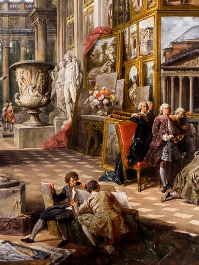 Antigua Roma, hacia 1754/57 (Óleo sobre lienzo) de Giuseppe & Salvi Nicola (1697-1751) Pannini