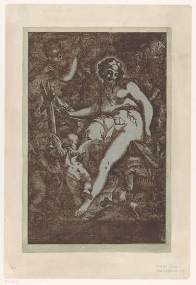 Maria Magdalena in de wildernis de Giuseppe Scolari (circle of)