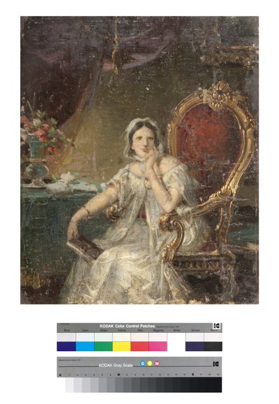Retrato de una mujer de Giuseppe Tominz