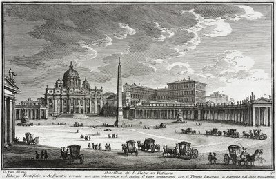 Basílica de San Pedro, Vaticano, c.1753 de Giuseppe Vasi