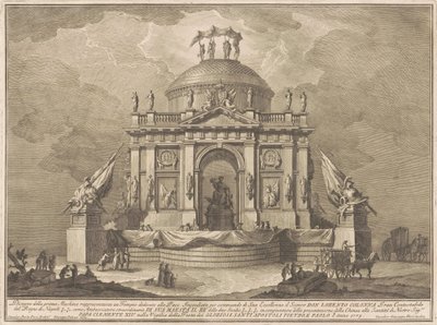 La Prima Macchina para la Chinea de 1773: El Templo de la Paz, 1773 de Giuseppe Vasi