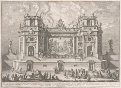 La Segunda Máquina para la Chinea de 1761: Un Magnífico Teatro, 1761 de Giuseppe Vasi