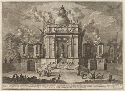 Un Templo Dedicado a Esculapio, para el Festival de la "Chinea" de Giuseppe Vasi after Giuseppe Palazzi