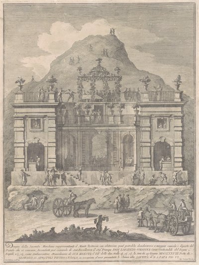 La Segunda Máquina para la Chinea de 1778: Una Vivienda cerca de Monte Testaccio de Giuseppe Vasi, after Giuseppe Palazzi