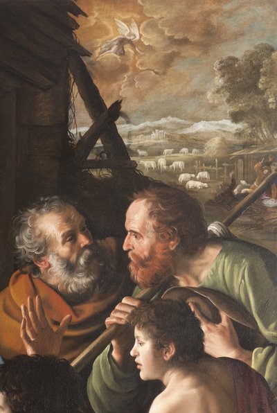 La Natividad (detalle) de Giuseppe Vermiglio