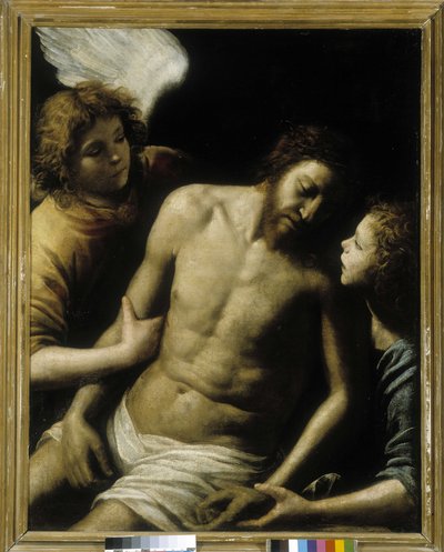 El Cristo muerto sostenido por dos ángeles de Giuseppe Vermiglio