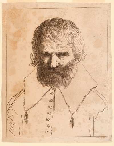 Cabeza de un hombre de Giuseppe Zocchi