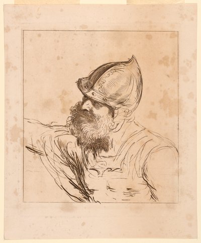 Cabeza de un soldado de Giuseppe Zocchi