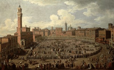 El Palio, Piazza del Campo, Siena de Giuseppe Zocchi