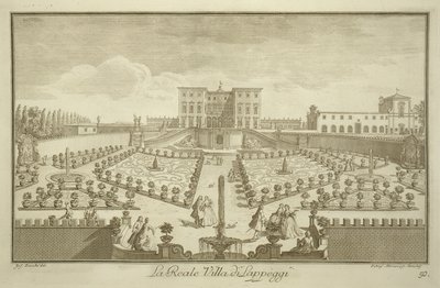 Villa Lappeggi, de Vistas de la Toscana, publicado c.1744-57 de Giuseppe Zocchi