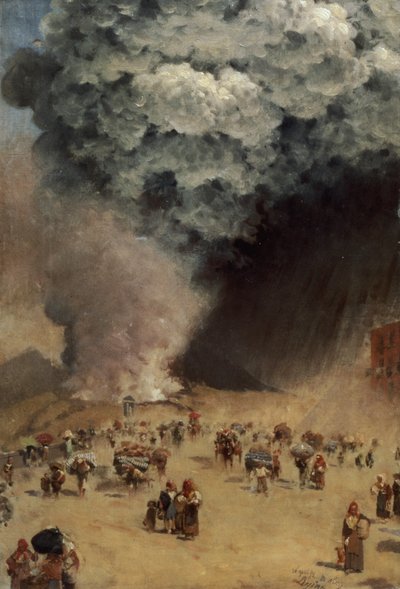 La lluvia de cenizas, 1872 de Giuseppe de Nittis