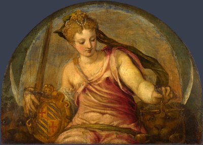 Justicia (alegoría) de Giuseppe della Porta Salviati
