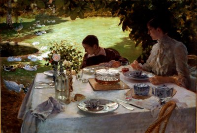 Desayuno en el jardín de Giuseppe or Joseph de Nittis