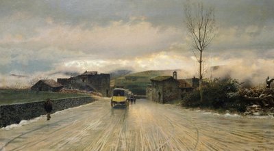 Cruzando los Apeninos de Giuseppe or Joseph de Nittis
