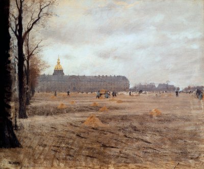 Plaza de los Inválidos de Giuseppe or Joseph de Nittis
