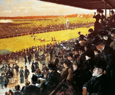 Carreras en Longchamps de Giuseppe or Joseph de Nittis