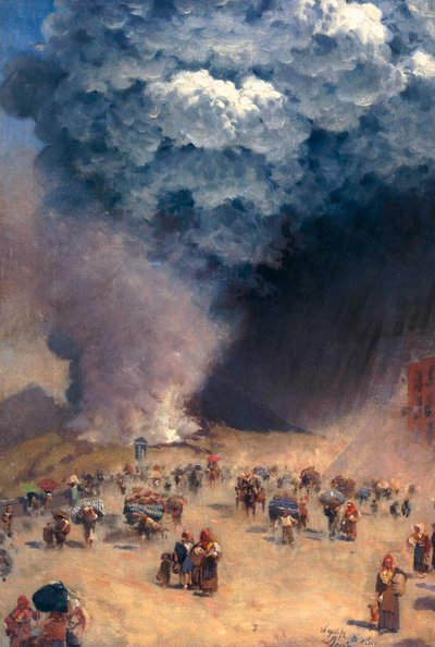 Lluvia de cenizas de Giuseppe or Joseph de Nittis