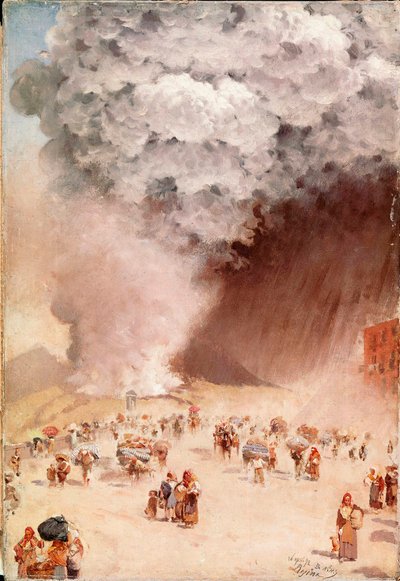 Lluvia de cenizas o la erupción del Vesubio de Giuseppe or Joseph de Nittis