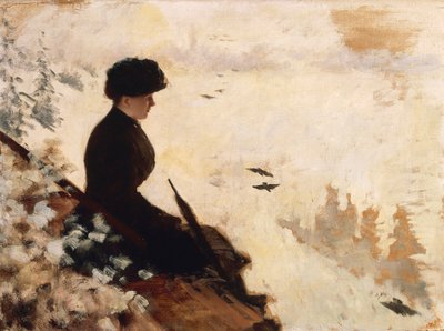 Efecto de nieve de Giuseppe or Joseph de Nittis