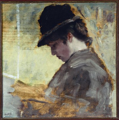 La Chica Inglesa de Giuseppe or Joseph de Nittis