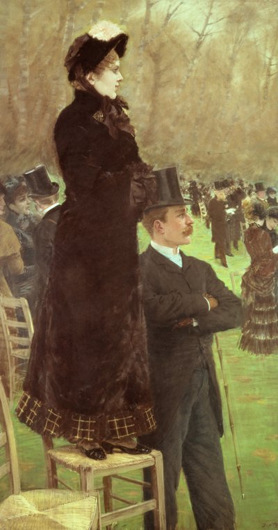 Las carreras en Auteuil, París de Giuseppe or Joseph de Nittis
