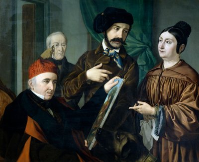 En el estudio del pintor Giustiniano degli Avancini (1807-1843) de Giustiniano Degli Avancini