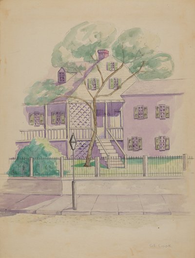 Vieja casa de campo holandesa, c. 1936 de Gladys Cook