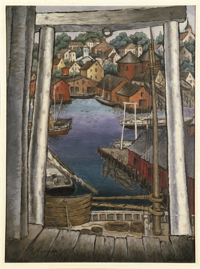 Puerto de Gloucester, c.1925 de Glenn O Coleman
